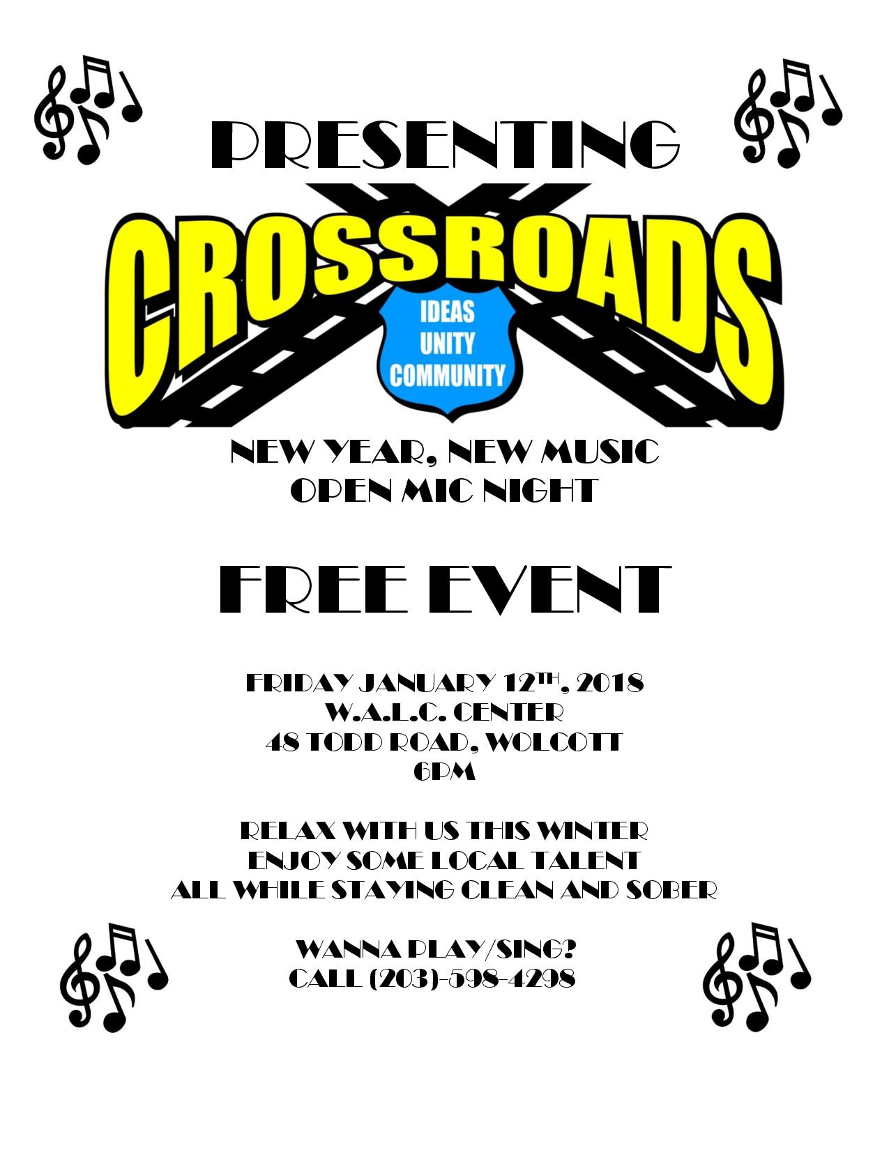 Crossroads Open Mic Night for Teens Middle + High School