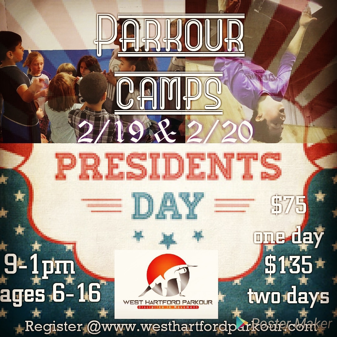 West Hartford Parkour Presidential Camps