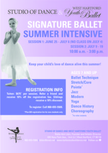Signature Ballet Summer Dance Intensive in Central CT