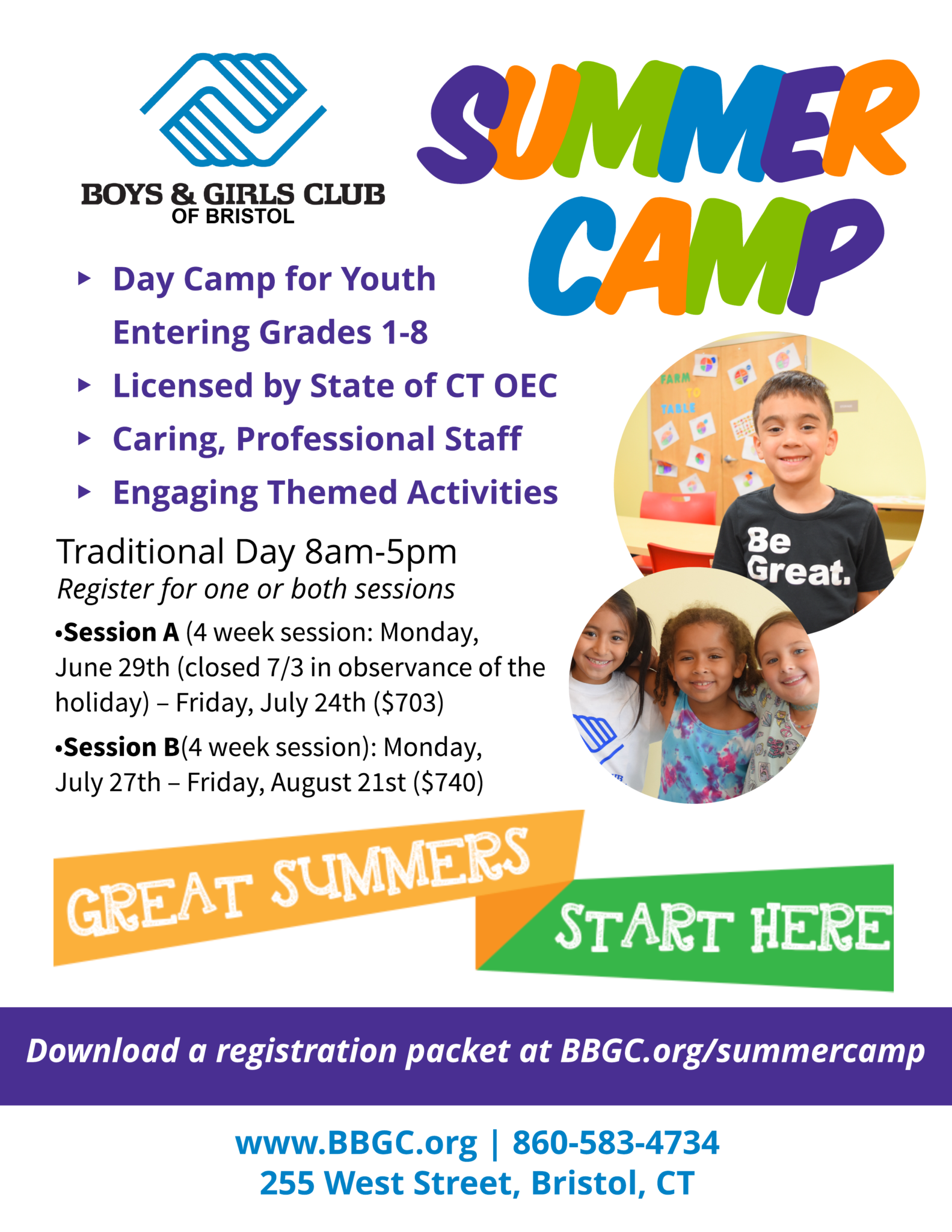 Summer Camp at Boys & Girls Club of Bristol Opens June 29 - Kidtivity.com