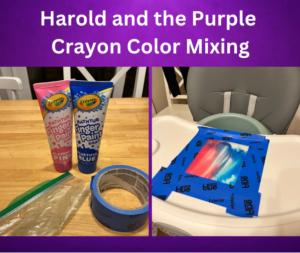 Harold and the Purple Crayon Coloring Mixing