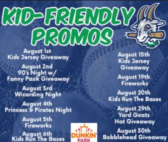 August Yard Goat Promo