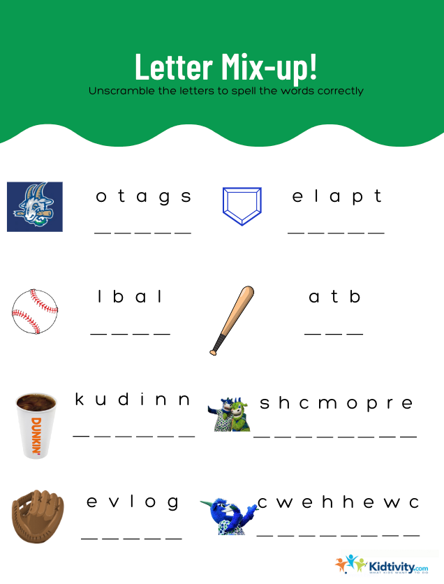Yard Goats Letter Mix Up