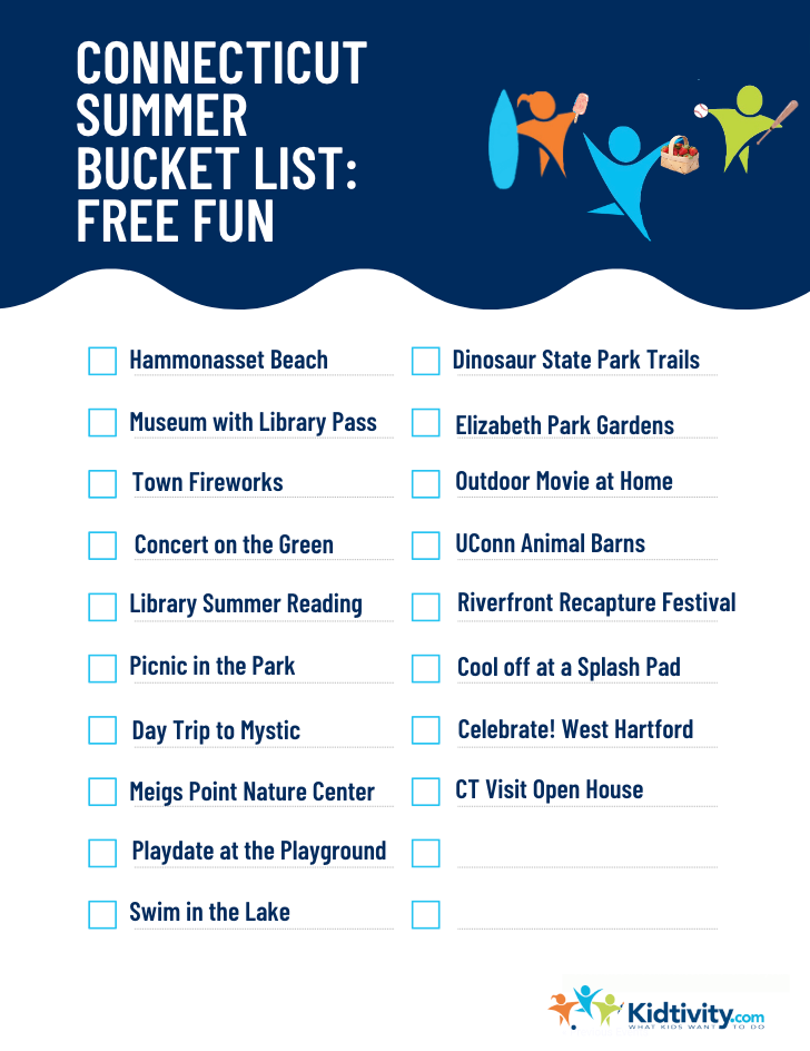 CT Free Summer Bucket List