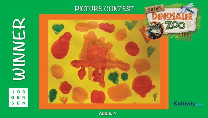 Addie Erth's Dino Zoo Kidtivity Picture Contest