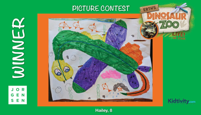 Hailey Erth's Dino Zoo Kidtivity Picture Contest