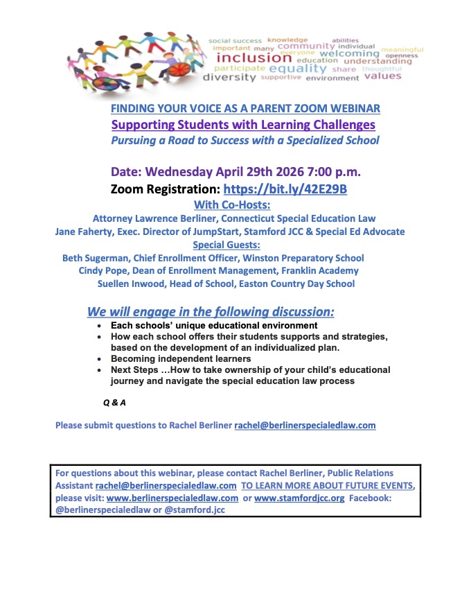 Finding Your Voice as a Parent Webinar: Specialized Schools