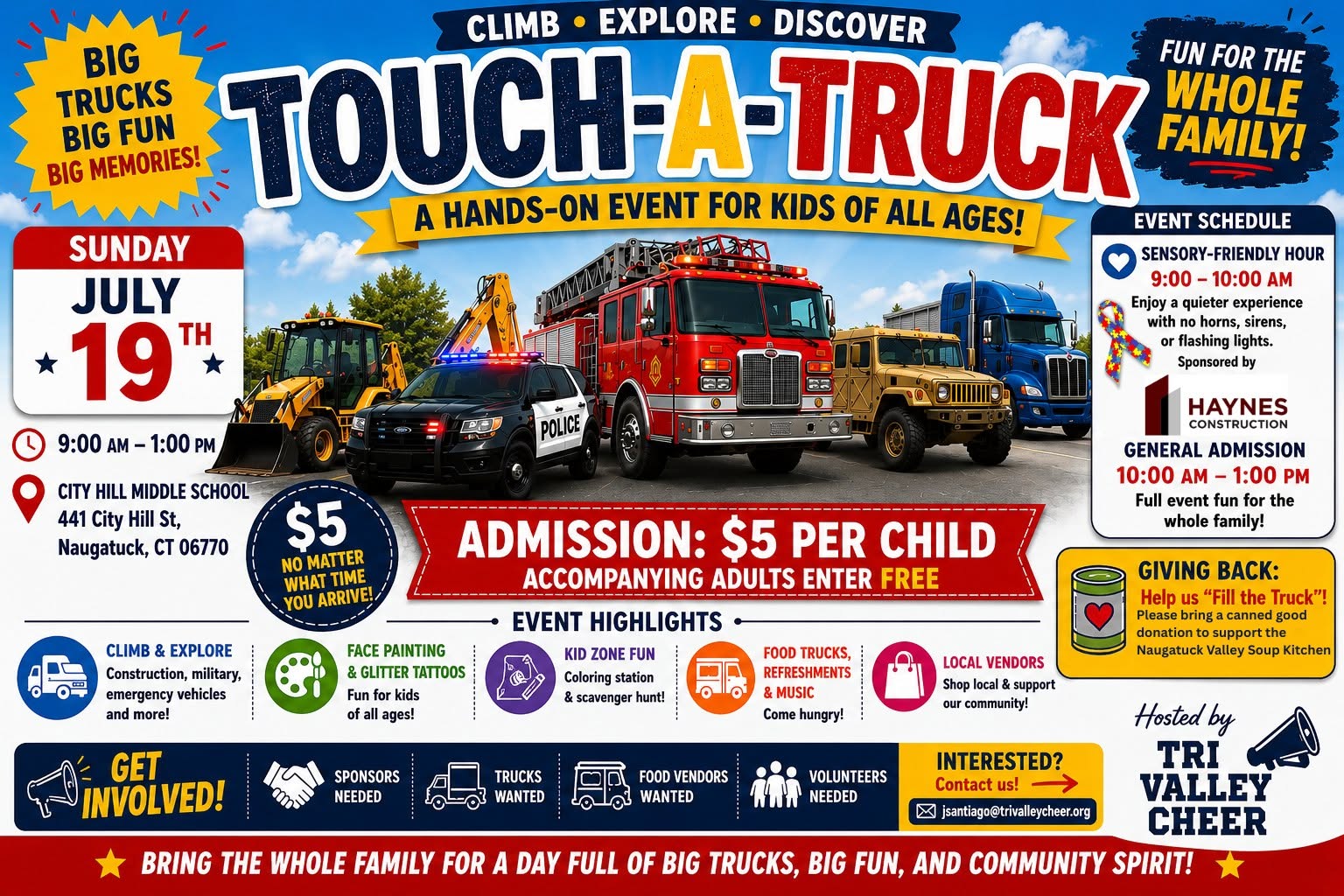 Touch a truck events Connecticut